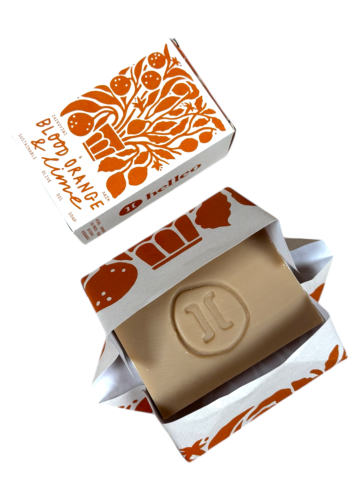 Savon vivifiant à l’orange et au citron vert HELLEO 125 g