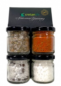 Coffret grec  de 4 sels CRETAN LIFE