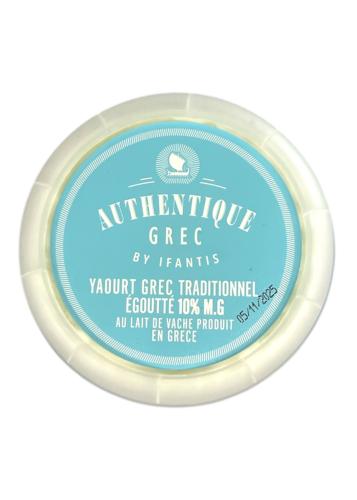 Yaourt grec traditionnel égoutté 10% M.G. AUTHENTIQUE GRECQUE BY IFANTIS 125 g