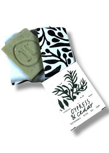 Savon à l'huile d'olive, cyprès et cèdre HELLEO 30 g