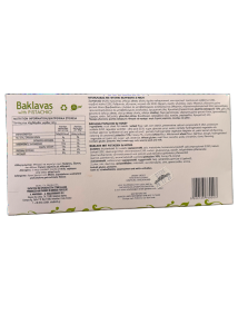 Baklava grec aux pistaches en 6 poches individuelles ELLIE 230 g
