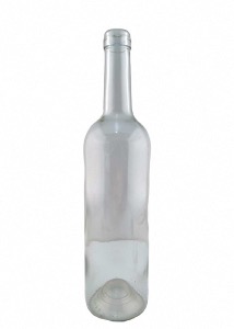 Bouteille bordelaise en verre 750 ml