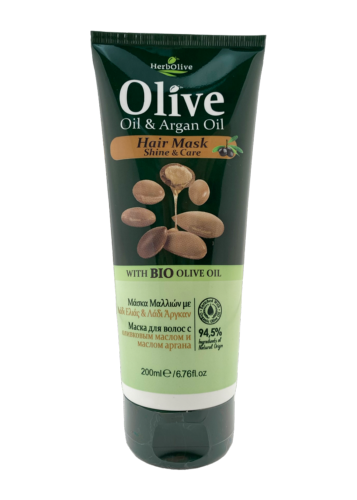 Masque de cheveux à l'huile d'olive et à l'huile d'argan 200 ml