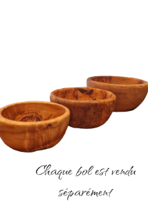 Bol en bois d’olivier RIZES 10 cm