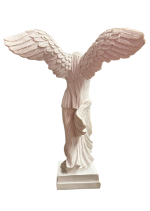Statue décorative Victoire de Samothrace en polyrésine 23,5 cm