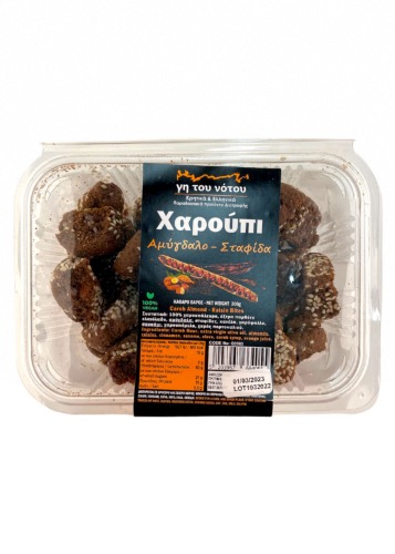 Biscuits à la caroube, aux amandes et aux raisins GI TOU NOTOU 300 g