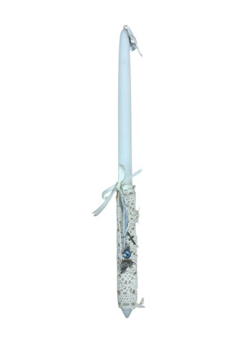 Bougie de Pâques artisanale de Grèce avec des protections sacrées - Lambada 42 cm