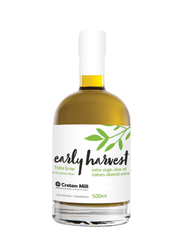 Huile d'olive vierge extra EARLY HARVEST CRETAN MILL en bouteille 500 ml