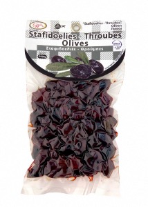 Olives noires THROUMPA variété 'Stafidoelies' de Thassos ELLIE 200 g