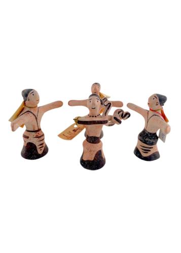 Petites figurines de danseurs en terre cuite fait main IDOLS ART