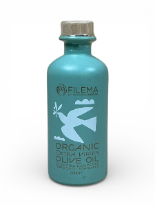 Huile d’olive vierge extra BIO de Crète FILEMA bouteille céramique 200 ml