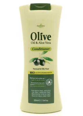 Après-shampooing à l'huile d'olive et à l'aloe vera HERBOLIVE 200 ml