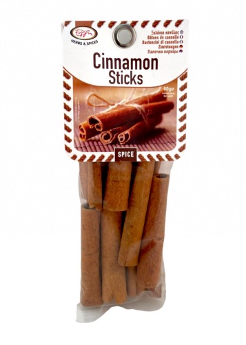 Cannelle en bâtons environ 10 bâtons de 8 cm ELLIE 60 g