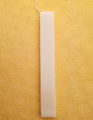Bougie rectangulaire beige clair 3,5X1,5 cm & 27 cm hauteur