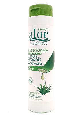 Savon liquide pour le visage à aloe vera 100% BIO Aloe treasures PHARM'AID250 ml