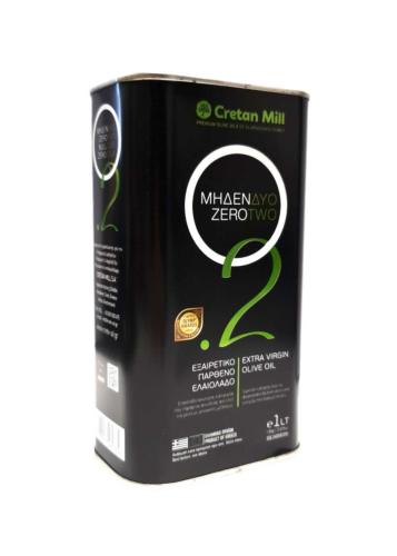 Huile d'olive extra vierge ZEROTWO 0.2 acidité Bidon 1 lt DLC:15.07.2022