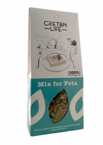 Mélange d'épices grec pour Feta et Fromages CRETAN LIFE 50 g