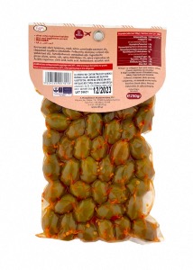 Olives vertes grecques aux piments en sous vide ELLIE 250 g