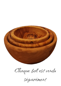 Bol en bois d’olivier RIZES 10 cm