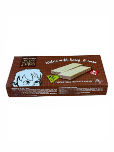 Gaufrettes croustillantes au miel et cacao THE BEE BROS 135 g