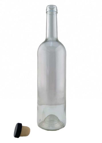 Bouteille bordelaise en verre 750 ml