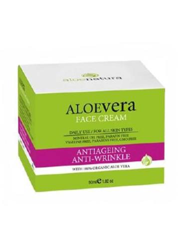 Crème de jour à l'aloe vera anti-âge ALOE NATURA 50 ml