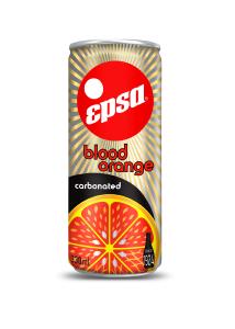 Soda à l'orange sanguine gazeuse en canette EPSA de 330 ml