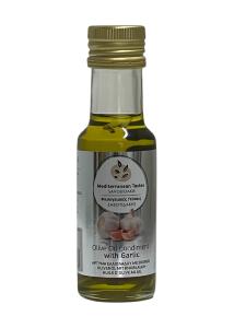 Huile d'olive vierge extra infusée à l'ail SAVOUIDAKIS en bouteille 100 ml