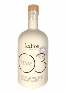 Huile d’olive KALIOS 03 Cheffe Amandine chaignot Récolte fin de saison 500 ml