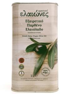Huile d'olive extra vierge Kritiki Elaiones 0.7 acidité Bidon 1 l