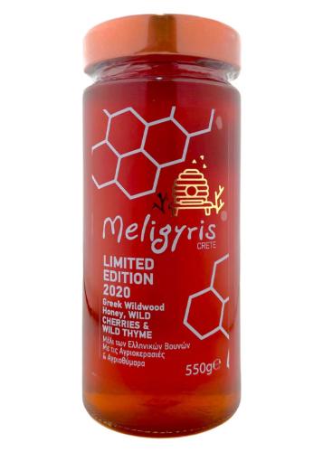Miel forêt grec Cerises et thym sauvages EDITION LIMITEE 2020 MELIGYRIS 550 g