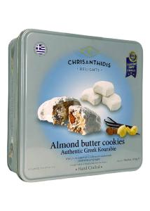 Kourabiedes grecs aux amandes CHRISANTHIDIS en bote mtallique 870 g