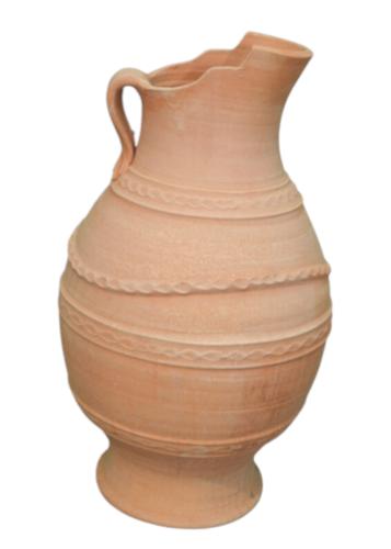 Pichet Pelagia en terre cuite artisanale de Crète KRITIKA CERAMICA grand modèle 65 cm X 40 cm