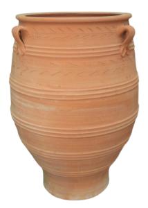 Jarre pithari en terre cuite artisanale de Crète KRITIKA CERAMICA grand modèle 1 mX65CM