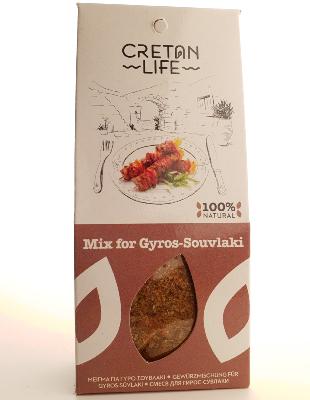 Mélange d’épices grec pour  Pita Giros  kebab grec - Souvlaki CRETAN LIFE 50 g