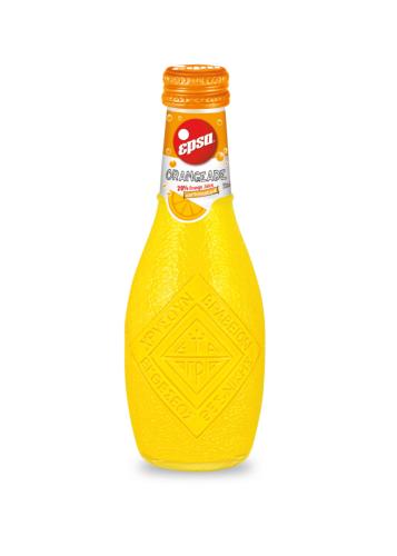 Orangeade gazeuse grecque en bouteille de verre EPSA de 232 ml