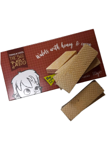 Gaufrettes croustillantes au miel et cacao THE BEE BROS 135 g