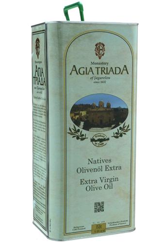 Huile d'olive vierge extra de Crète - Monastère  AGIA TRIADA bidon 5 l