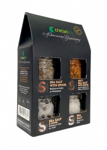 Coffret grec  de 4 sels CRETAN LIFE