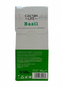 Basilic grec en sachet CRETAN LIFE 40 g