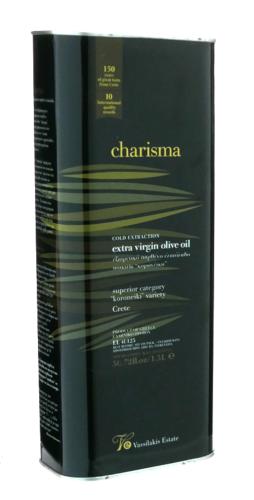 Huile d’olive vierge extra “Charisma”,  bidon métallique de 1,5 l