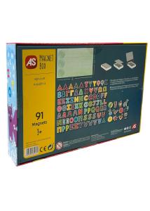 Coffret lettres magnétiques alphabet grec AS COMPANY Magnet Box 91 pièces