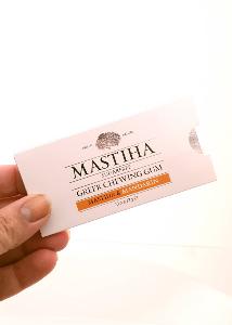 Chewing gum à l'huile de mastic de l'île de Chios et mandarine MASTIHA 13 g
