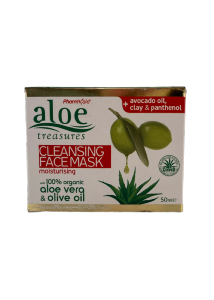 Masque du visage à l'aloe vera Bio et à l'huile d'olive ALOE TREASURES 50 ml