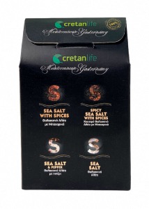 Coffret grec  de 4 sels CRETAN LIFE