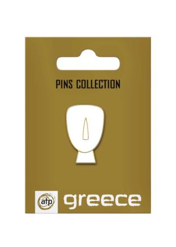 Pin’s idole cycladique – Art des Cyclades - Grèce antique ATP 3 cm
