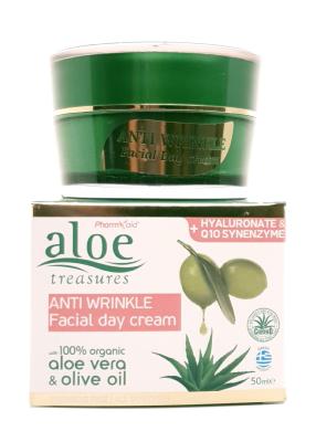 Crème anti-rides réparatrice à l'aloe vera et à l'huile d'olive ALOE TREASURES