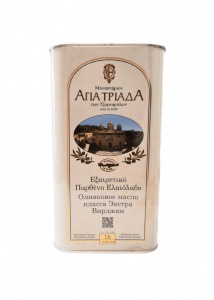 Huile d'olive vierge extra de Crte - Monastre AGIA TRIADA bidon 1 l