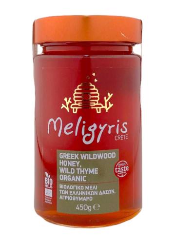 Miel au thym et Plantes BIO grec MELIGYRIS 450 g