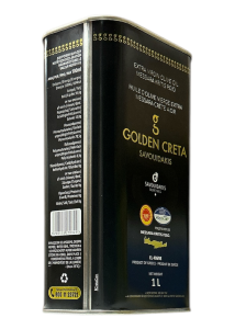 Huile d'olive vierge extra AOP MESSARA de Crète GOLDEN CRETA SAVOUIDAKIS en bidon 1L
